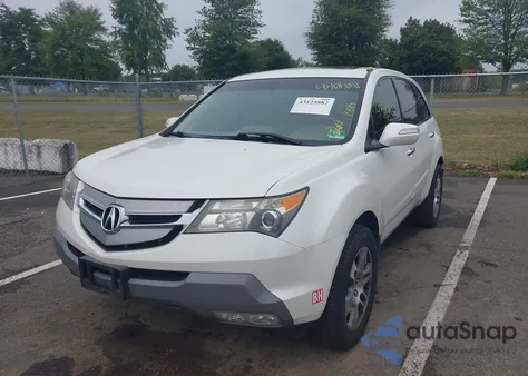 2008 Acura Mdx Technology Package from USA, damaged, VIN 2HNYD28398H518398